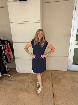 Routine Shift Mini Dress Eclipse