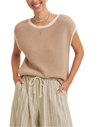 Lyndi Natural Sweater Vest