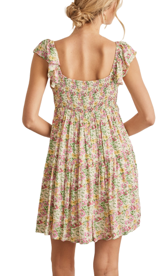 Sarah Floral Mini Dress