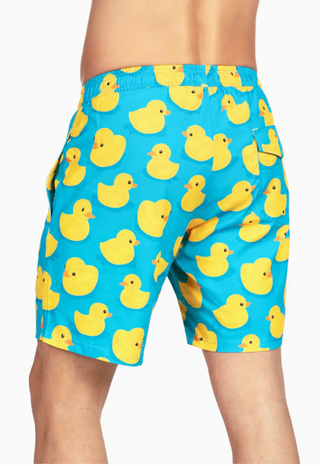 Rubber Ducky Stretch Swim Shorts