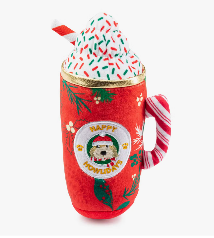 Howliday Cheer Mug Christmas Dog Toy