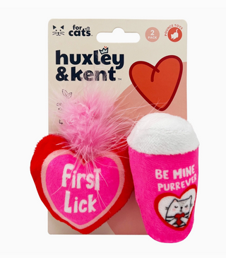 First Lick Heart & Be Mine Coffee 2pk Cat Toy