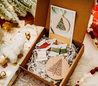 Christmas Tree Ornament Embroidery Kit Boxed