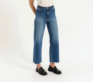 High Rise Wide Ankle Jean
