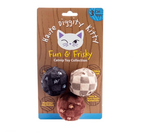 KV Balls (Checker) Catnip Toys