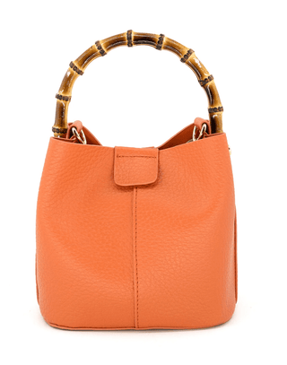 BC Bag Small Orange - Bamboo Handle