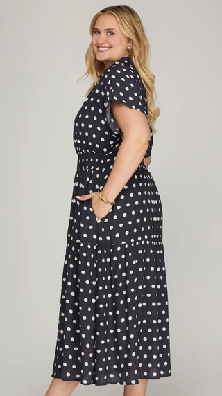 Black and White Polka Dot