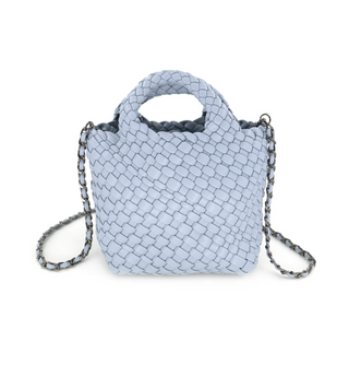 Bc Bag Braided Clutch- Blue