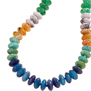Ombre Beaded Necklace BL/GR