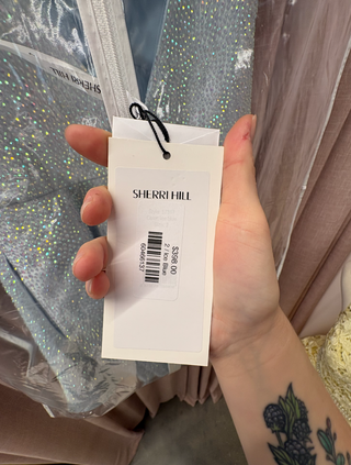 Sherri Hill: 57317 Ice Blue: Size 2 Semi Formal