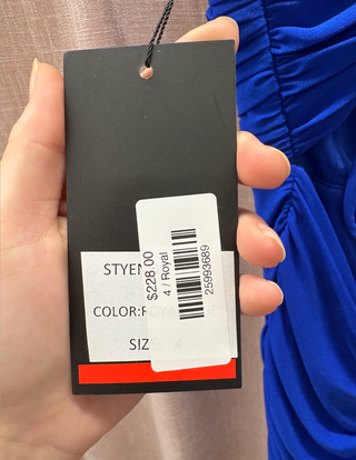 LaFemme: 31876 Royal Blue : Size 4
