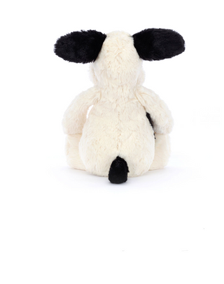 Jellycat Bashful Rufferty Black & Cream Puppy