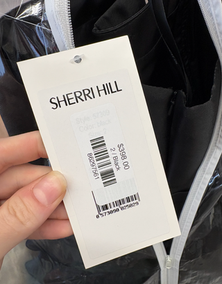 Sherri Hill: 57309 Black: Size 2