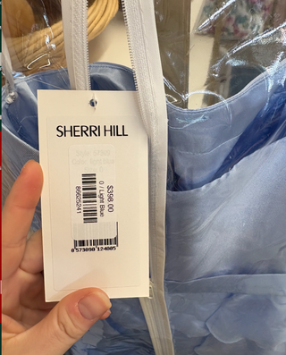 Sherri Hill: 57309 Light Blue: Size 0