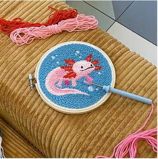 Axolotl Punch Needle Kit