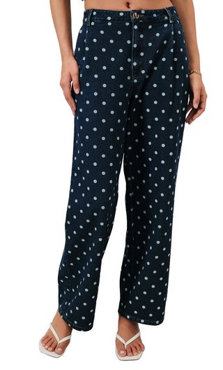 Denim Polka Dot Jeans