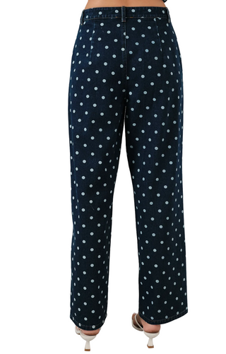 Denim Polka Dot Jeans