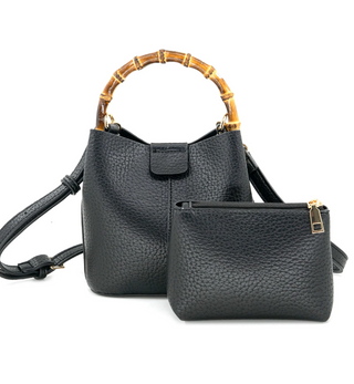 BC Bag Black - Bamboo Handle