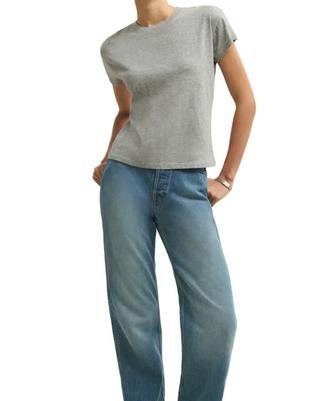 Z Supply Modern Slub Tee  - Heather Gray