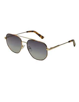 Z Supply Highway Polarized Sunglasses in Tort Gold
