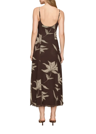 Z Supply Charisma Bloom Dress  - Dark Chocolate