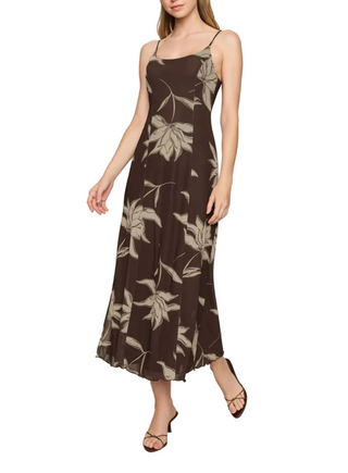Z Supply Charisma Bloom Dress  - Dark Chocolate