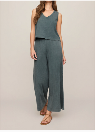 Z Supply Sloane V-Neck Top -Emerald Cove
