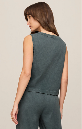 Z Supply Sloane V-Neck Top -Emerald Cove
