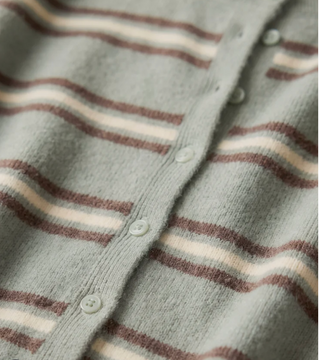 Z Supply Medina Cozy Stripe Aqua Cardigan