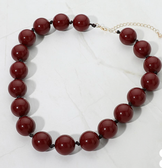 chunky Round Beaded  Necklace