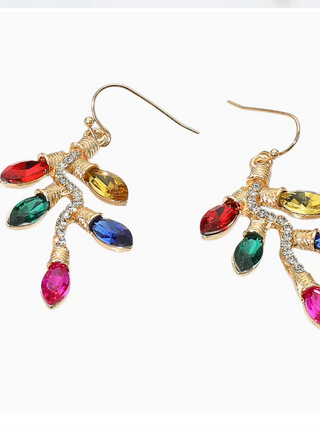 Christmas Light Dangle Earrings