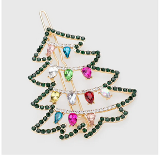 Christmas Tree Barrette