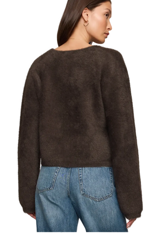 Z Supply Winterglow Fluffy Cardigan Cocoa Bean