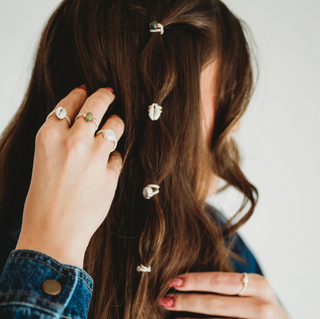 K'Lani "Tide" Seashell Beach Vibe Hair Tie Rings