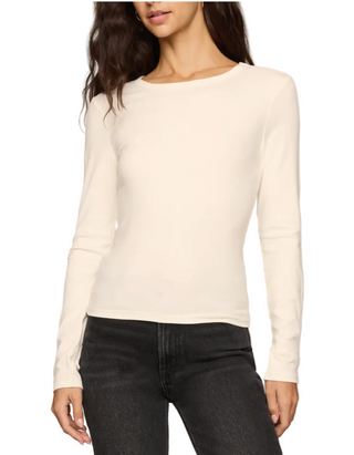 Z Supply Second Skin Crew Long Sleeve Tee - Sandstone