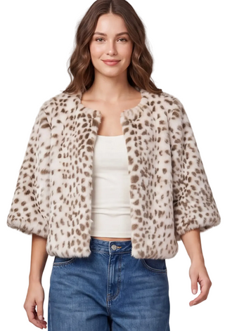 Fawn Faux Fur Jacket