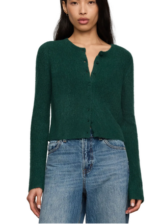 Z Supply Medina Open Knit Cardigan - Velvet Green