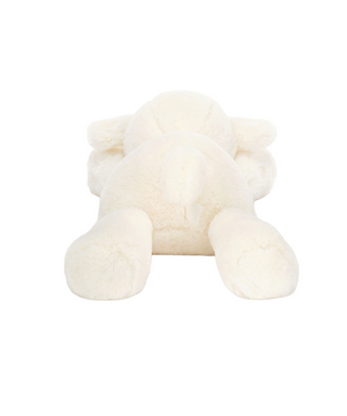 White stuffed lamb toy