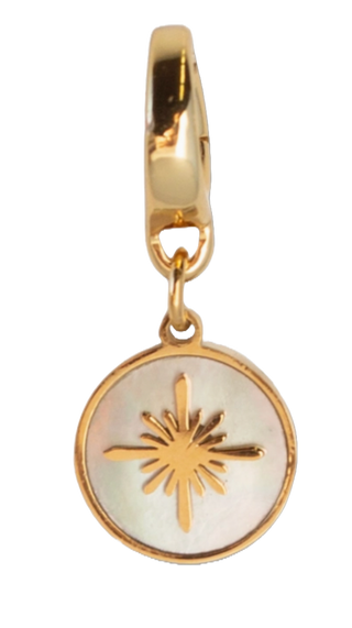 Star Mother of Pearl Charm