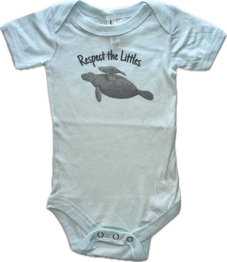 Respect The Littles Onesie Blue