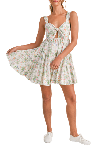 Sweet Posies Tiered Mini Dress