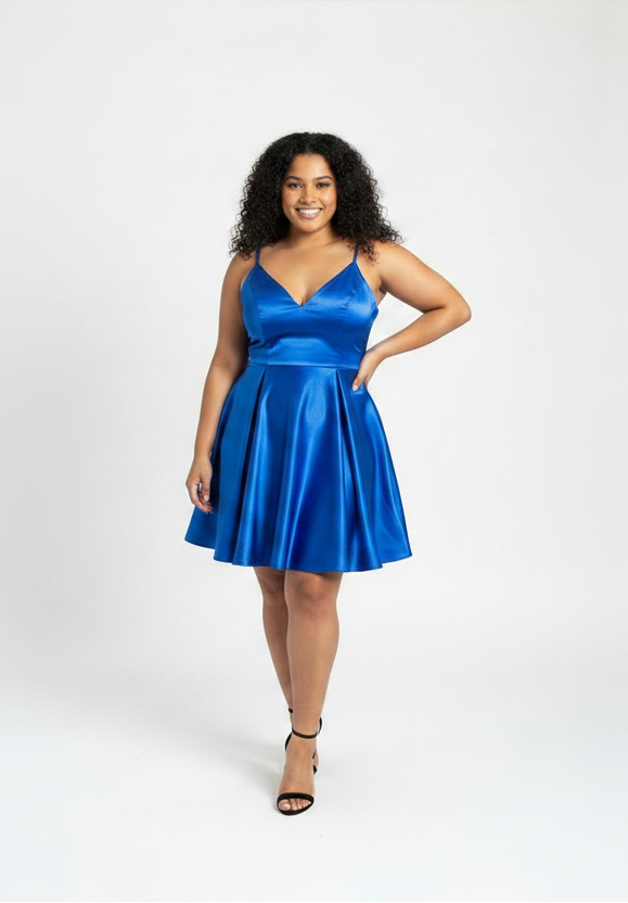 Sydney's Closet Party Royal Blue Semi-Formal Dress
