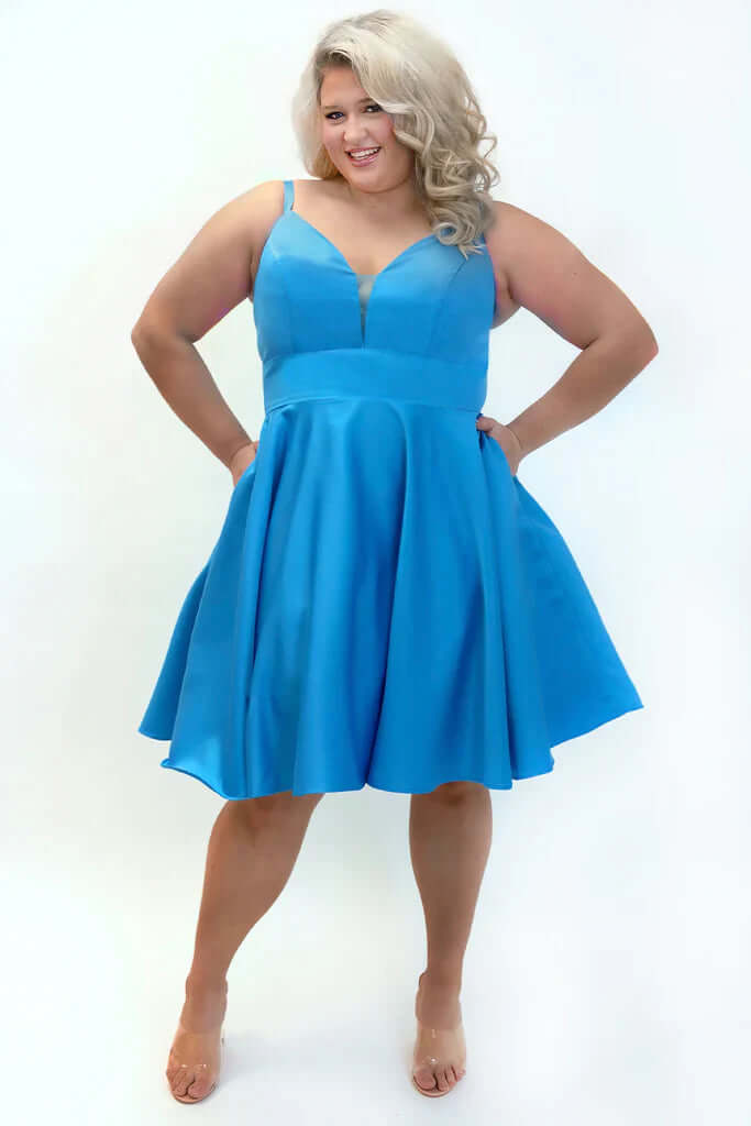Sydney's Closet SC8126 Ocean Semi-Formal Dress