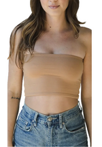 Luxurious and substantial, the Hunter Double Layer Bandeau is a buttery, strapless crop top that's totally got you covered!  Wear this cropped tube top alone or under your fav coverings. Rich in color and texture, this bandeau holds you in without making you feel like you're holding your breath!   • Fabric: 87% Viscose from Bamboo, 13% Spandex