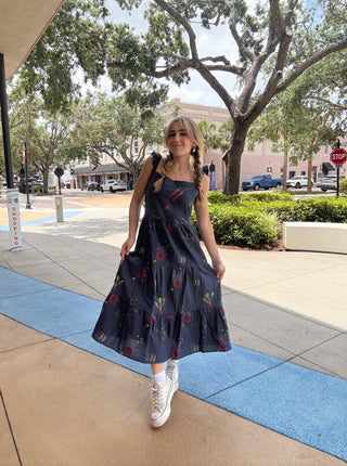 Veggie Garden Embroidered Dress