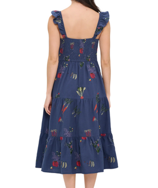 Veggie Garden Embroidered Dress