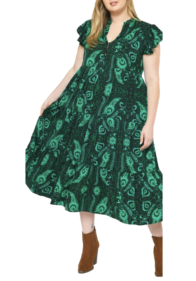 This Vibrant Green Dress is a stylish and versatile clothing item that can be worn for various occasions. Whether you're attending a summer wedding, going out for a casual brunch, or dressing up for a special event, this  midi dress can be a great choice   100% Polyester