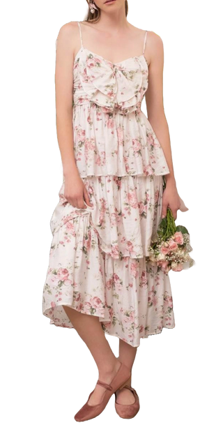 Vintage Rose Midi Dress