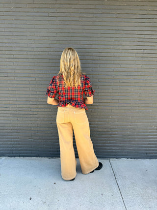 Wide Leg Khaki Pants