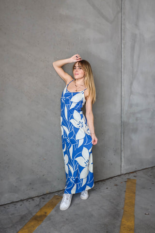 Z Supply Cecily Madero Maxi Dress Riviera